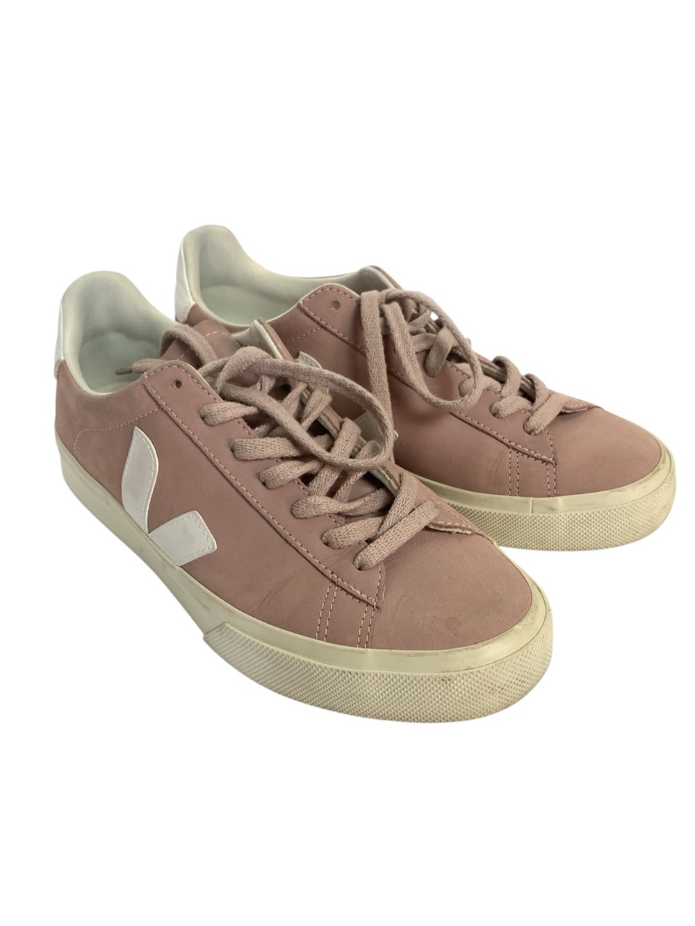 Veja pink campo nubuck sneakers size 8